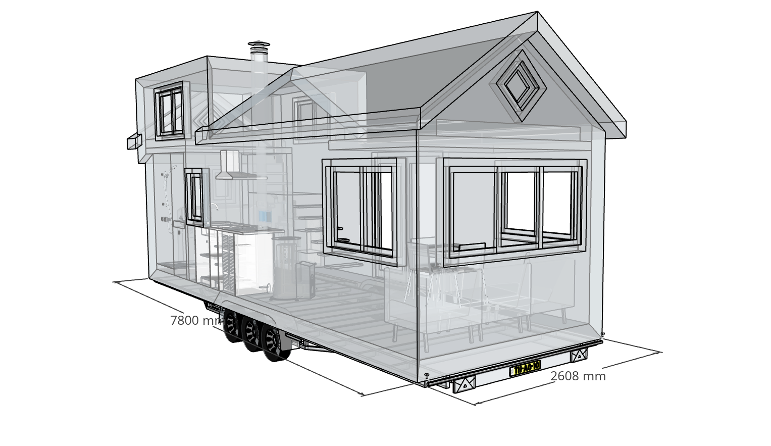 PLANOS TINY HOUSE GRATIS De 6 8 X 2 6 Mts Para 4 Personas 2022