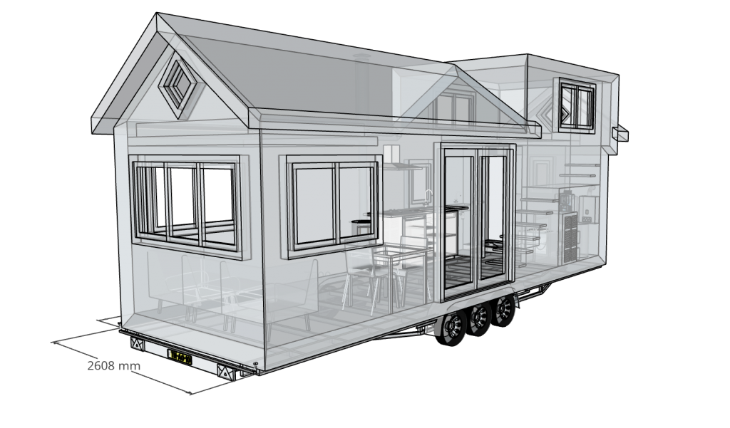 PLANOS TINY HOUSE GRATIS De 6.8 x 2.6 mts para 4 Personas 2022